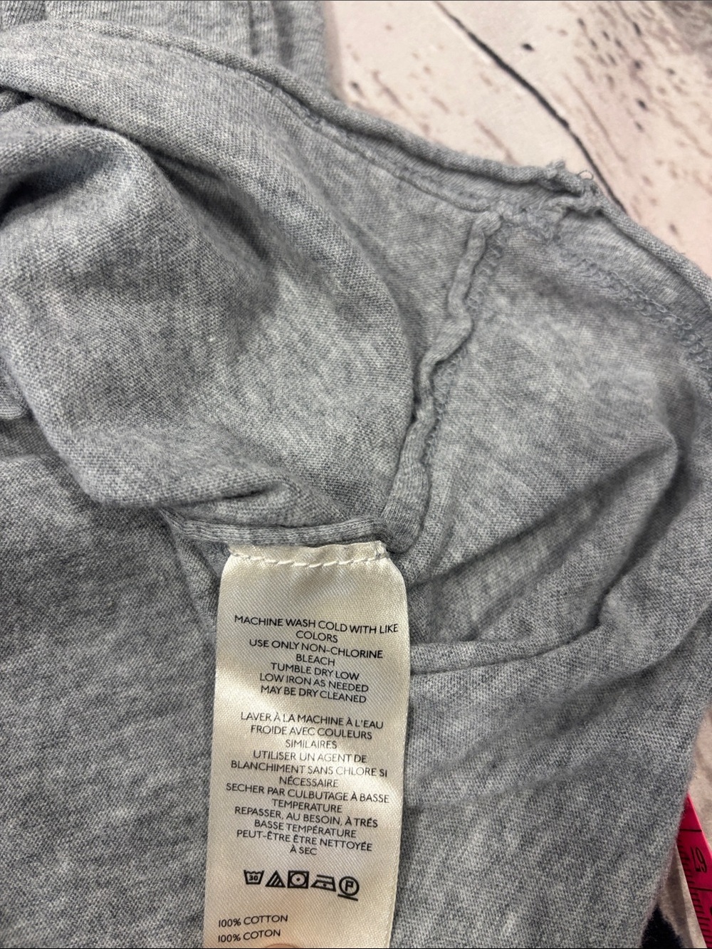 We The Free Gray V-Neck Relaxed Long Sleeve Top - Picture 5 of 6